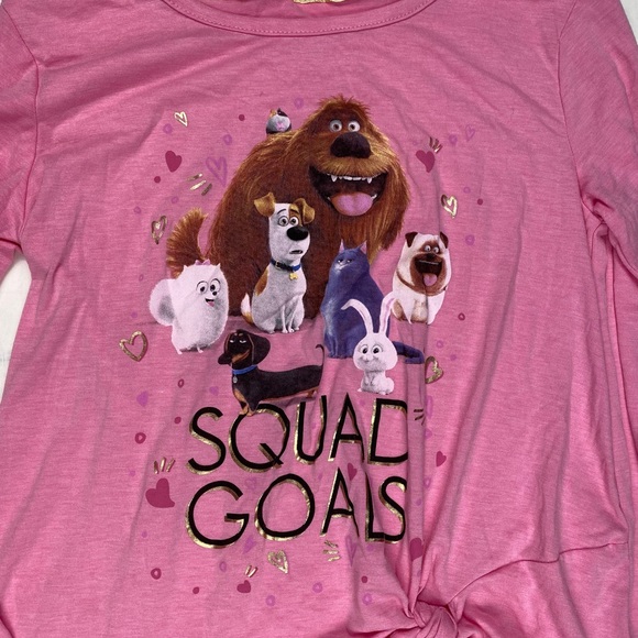 Girls Long Sleeve Shirt Bundle Say What? Secret Life of Pets, Cat & Jack - Picture 8 of 13